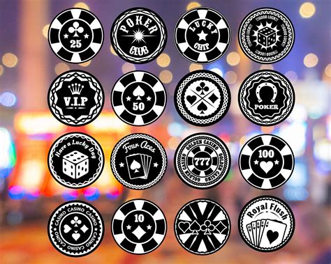 vegas poker chip design